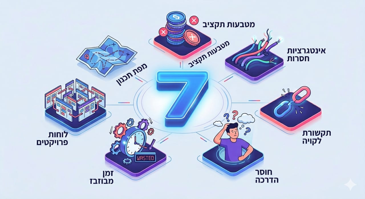 7 טעויות שעסקים עושים ב-Monday.com — ואיך נמנעים מהן